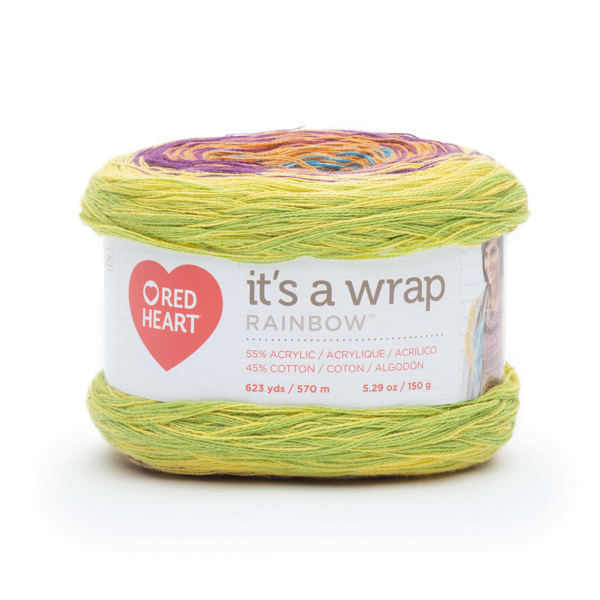 Red Heart It's a Wrap Rainbow Yarn - Discontinued Shades