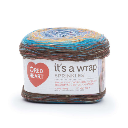 Red Heart It's a Wrap Sprinkles Yarn - Discontinued shades Blueberry Tart