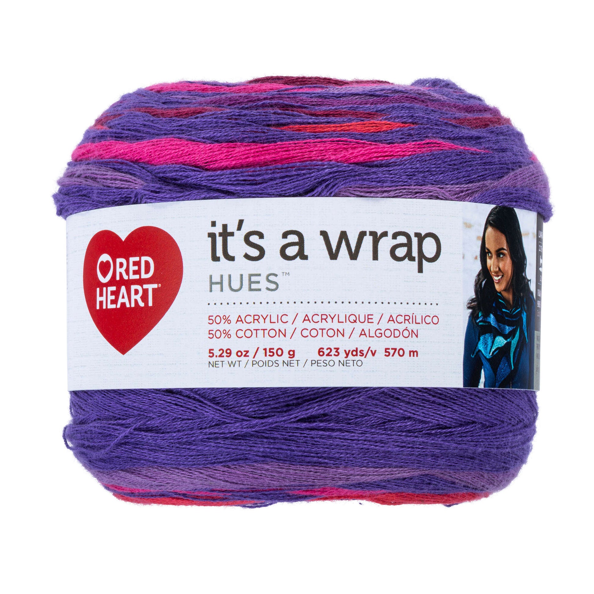 Red Heart It's A Wrap Hues Yarn - Clearance shades