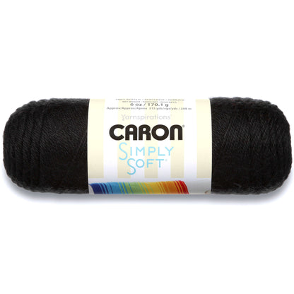 Caron Simply Soft Yarn Black