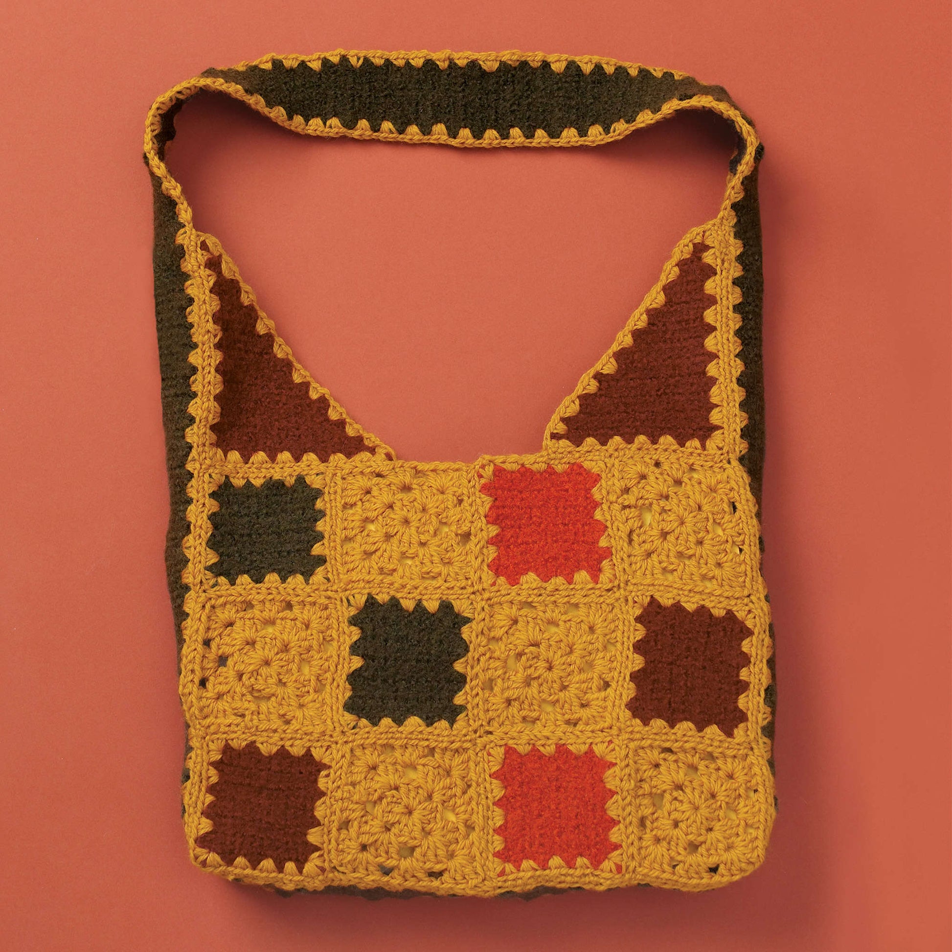 Free Patons Felted & Crochet Patchwork Bag Pattern