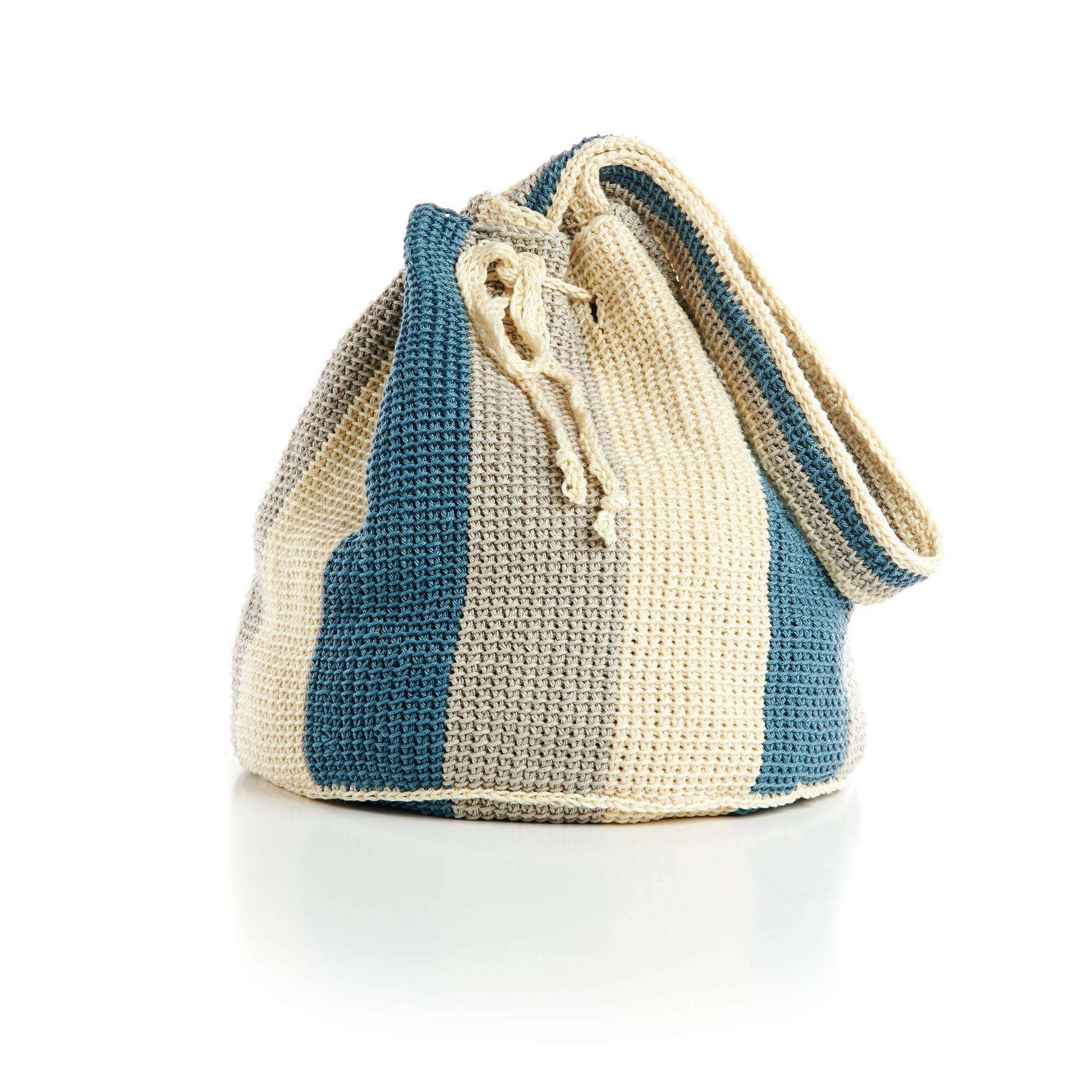 Free Patons Pinwheel Bottom Tunisian Crochet Bag Pattern