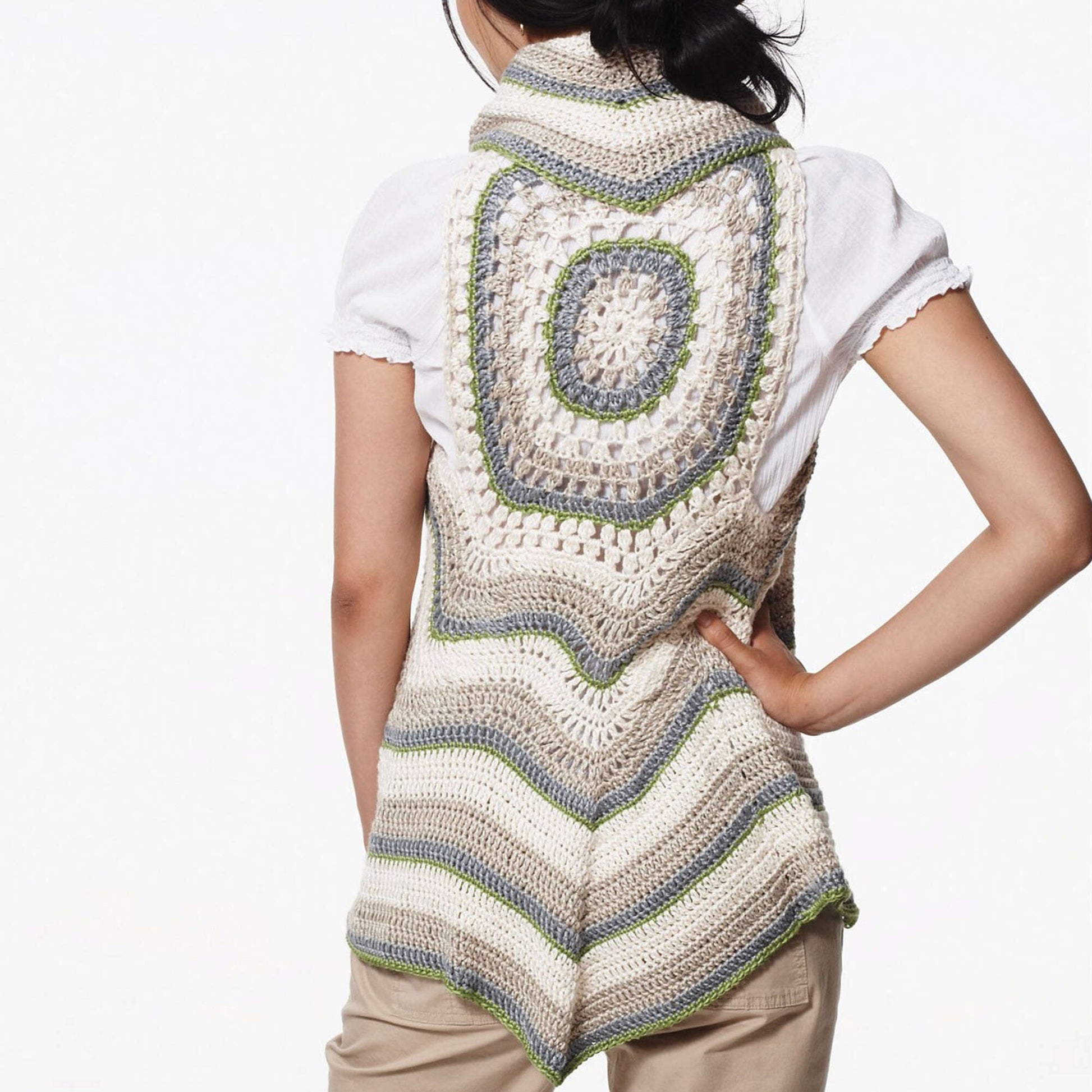 Free Patons Crochet Radiant Ripple Vest Pattern