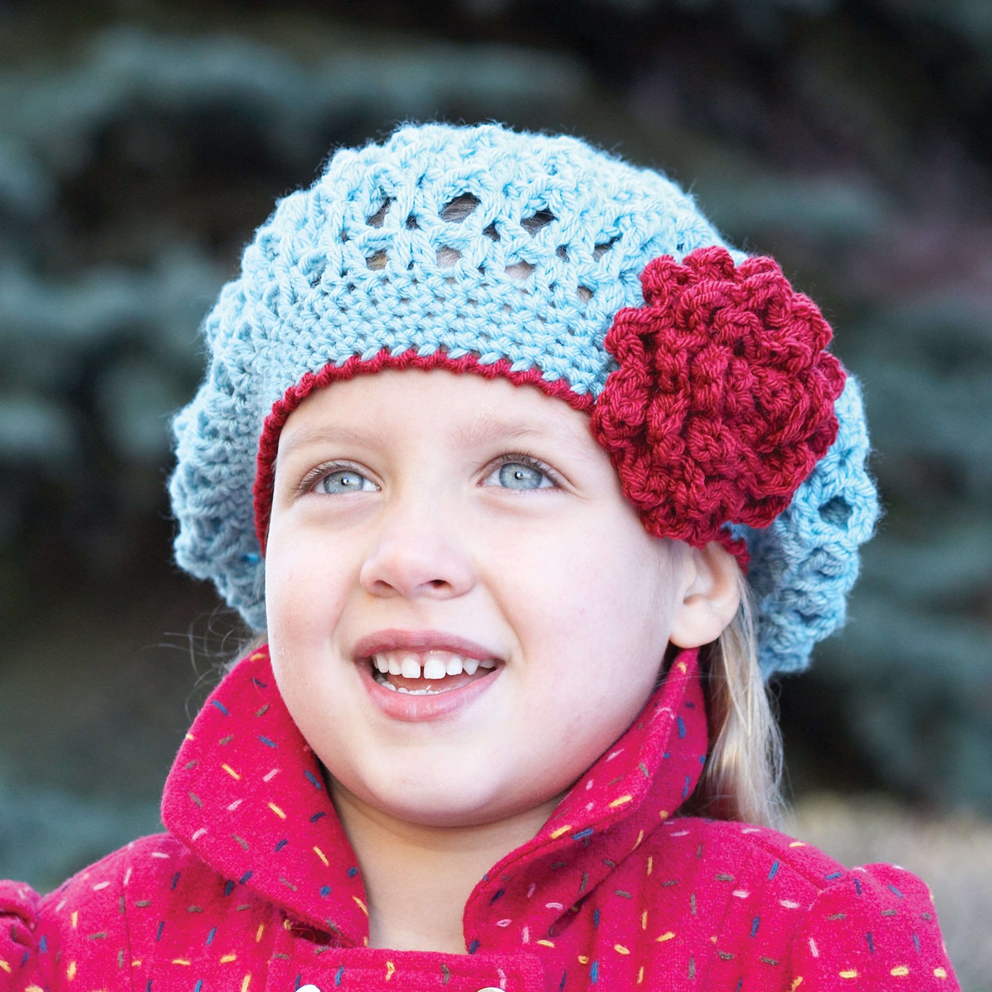 Free Patons Awesome Blossom Hat Crochet Pattern
