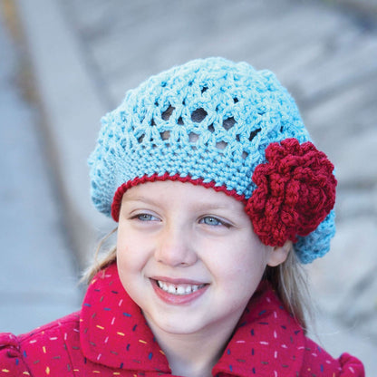 Patons Awesome Blossom Hat Crochet 6/8 yrs