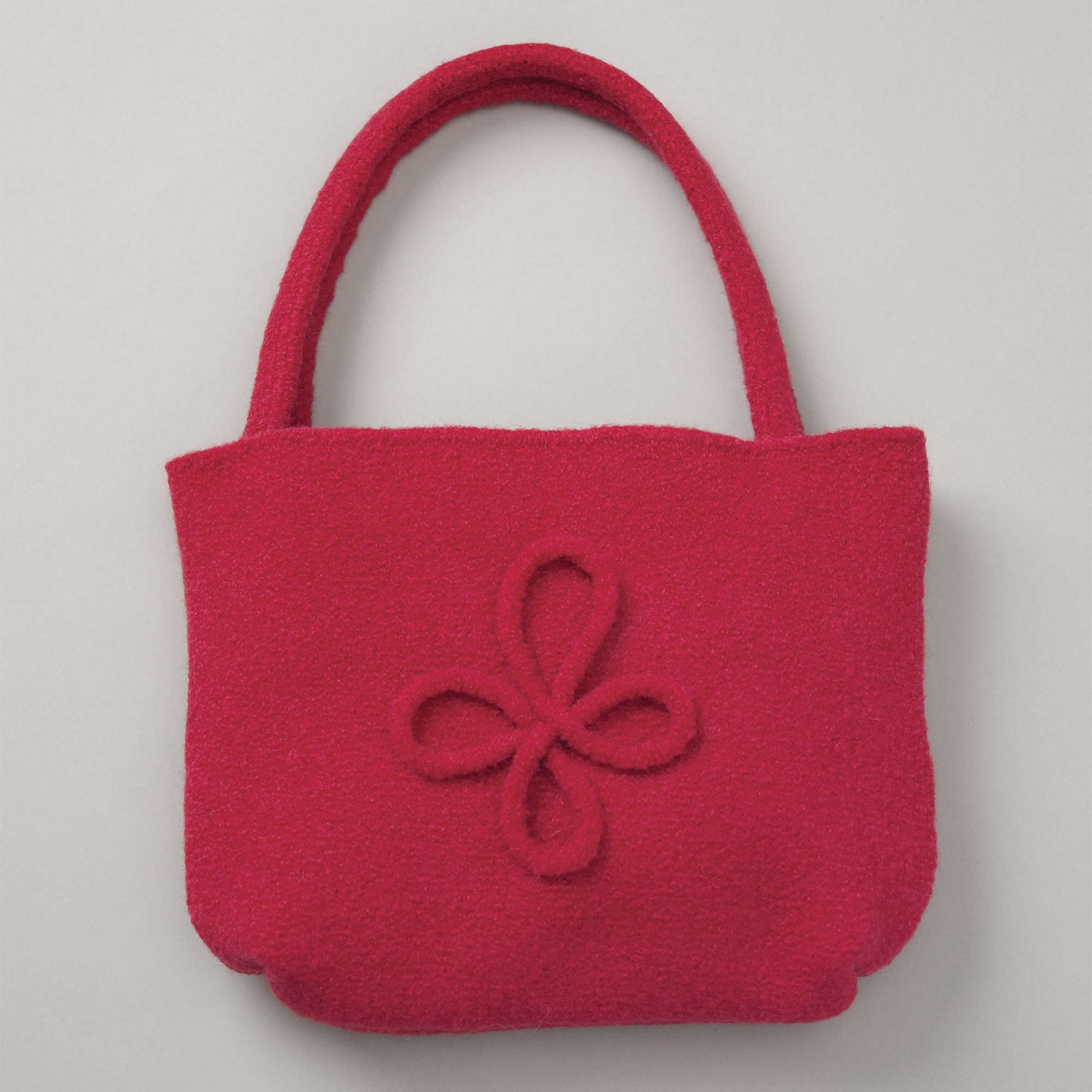 Free Patons Felted Bag With Motif Knit Pattern