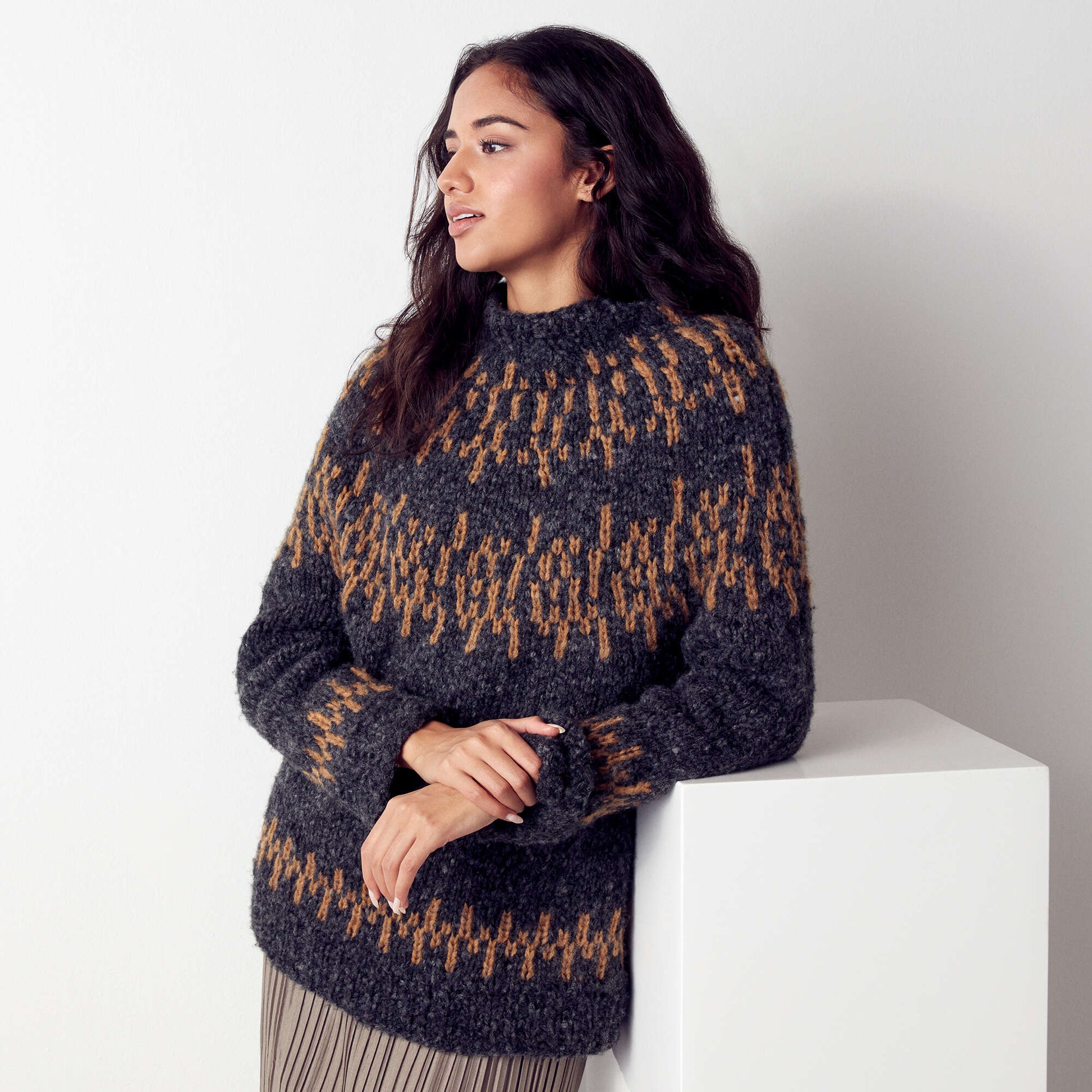 Free Patons Nordic Knit Pullover Pattern