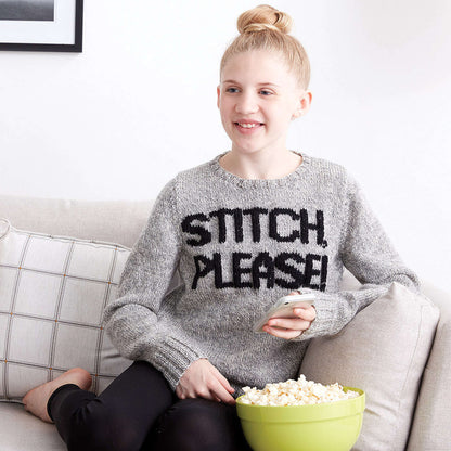 Patons Stitch Please! Knit Sweater XL