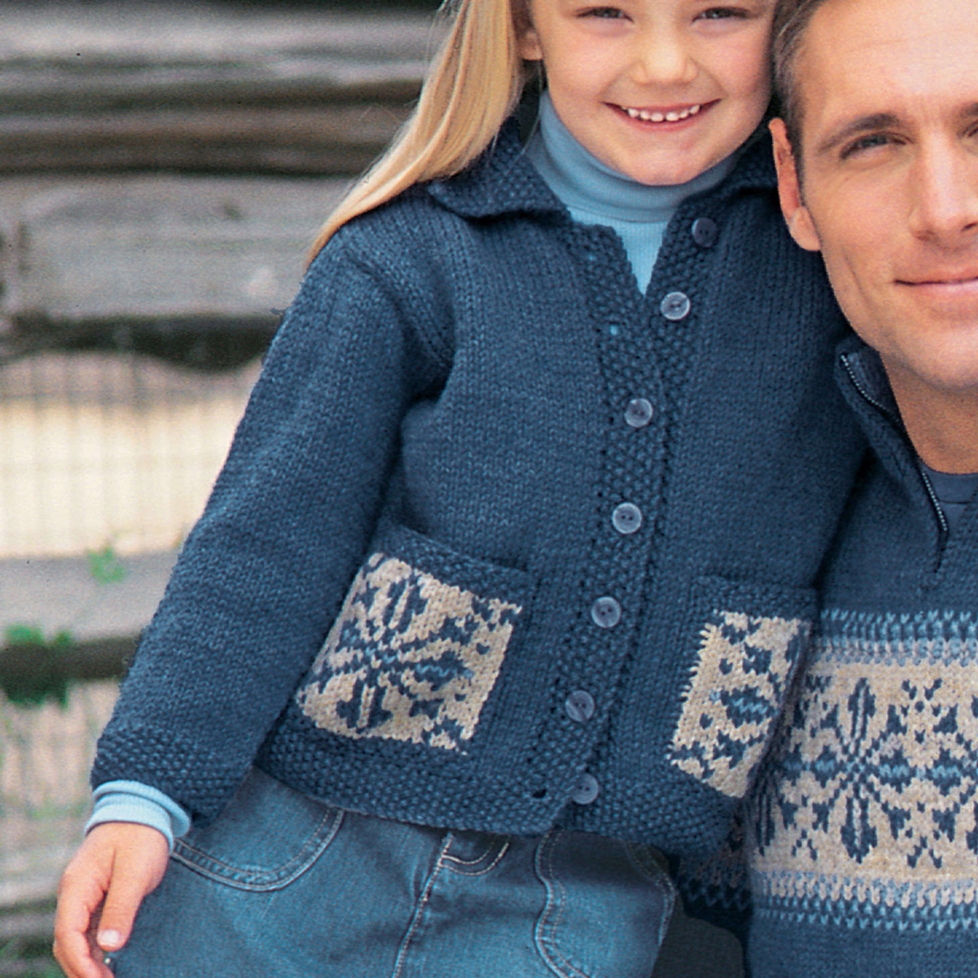 Free Patons Child's Snowflake Sweater Knit Pattern