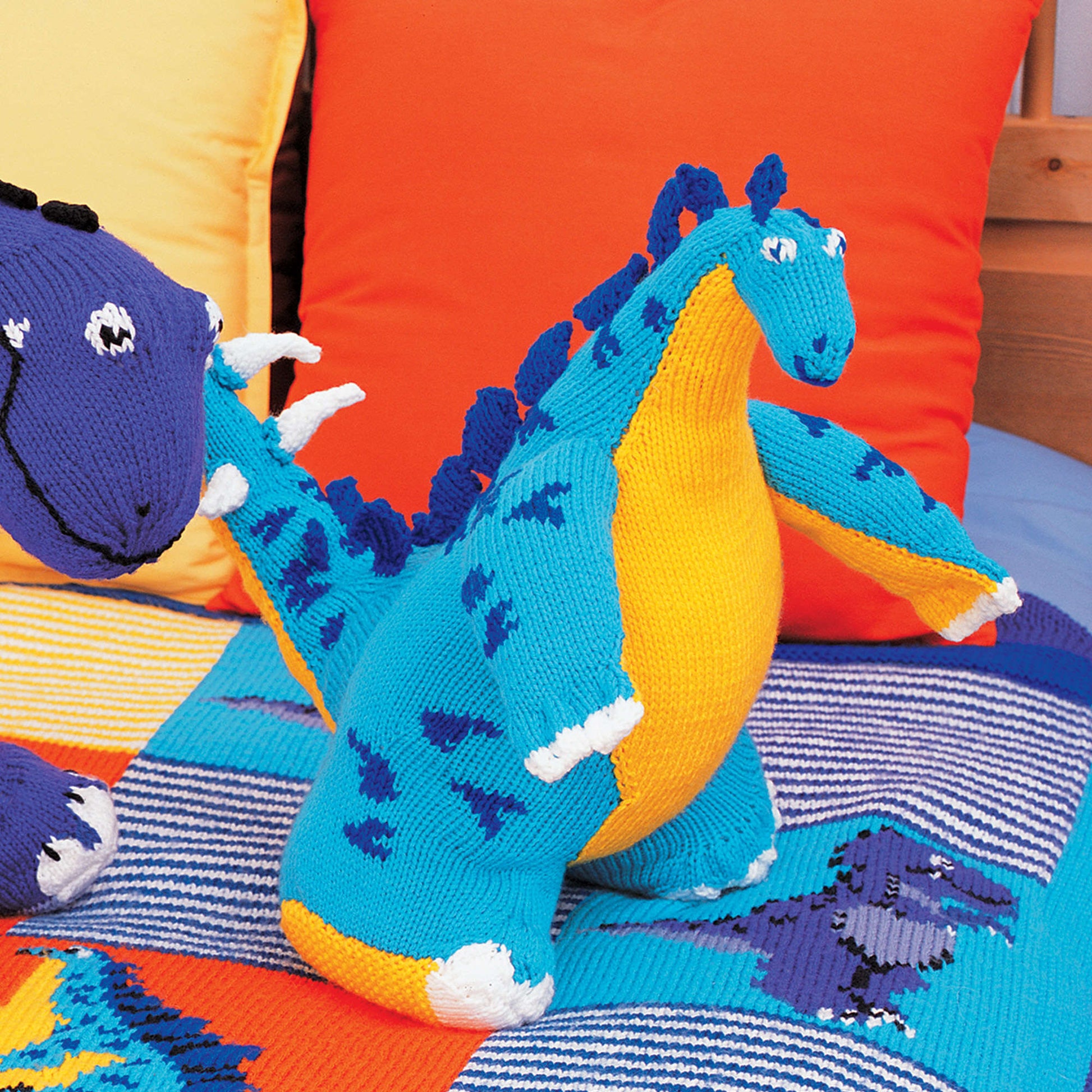 Free Patons Knit Stegosaurus Toy Pattern