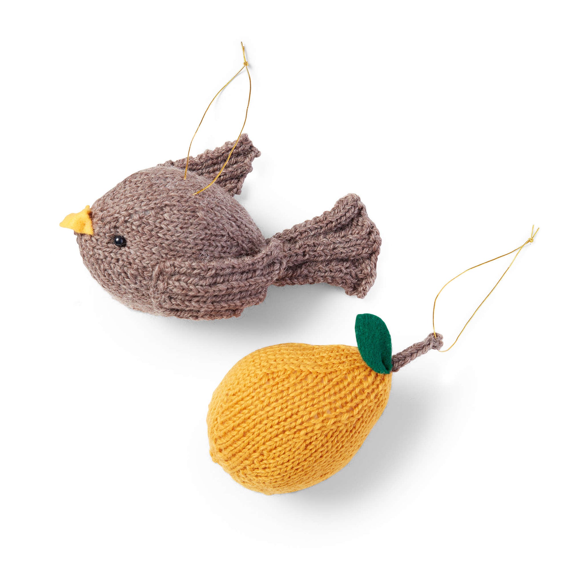 Free Patons Partridge And Pear Ornaments Knit Pattern