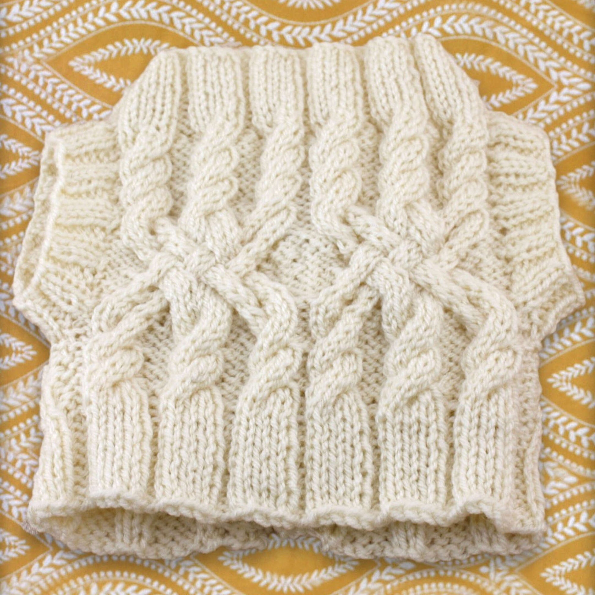 Free Patons Aran Sweater Tea Cozy Knit Pattern