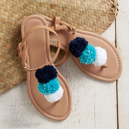 Patons Pompom Sandals Craft Single Size