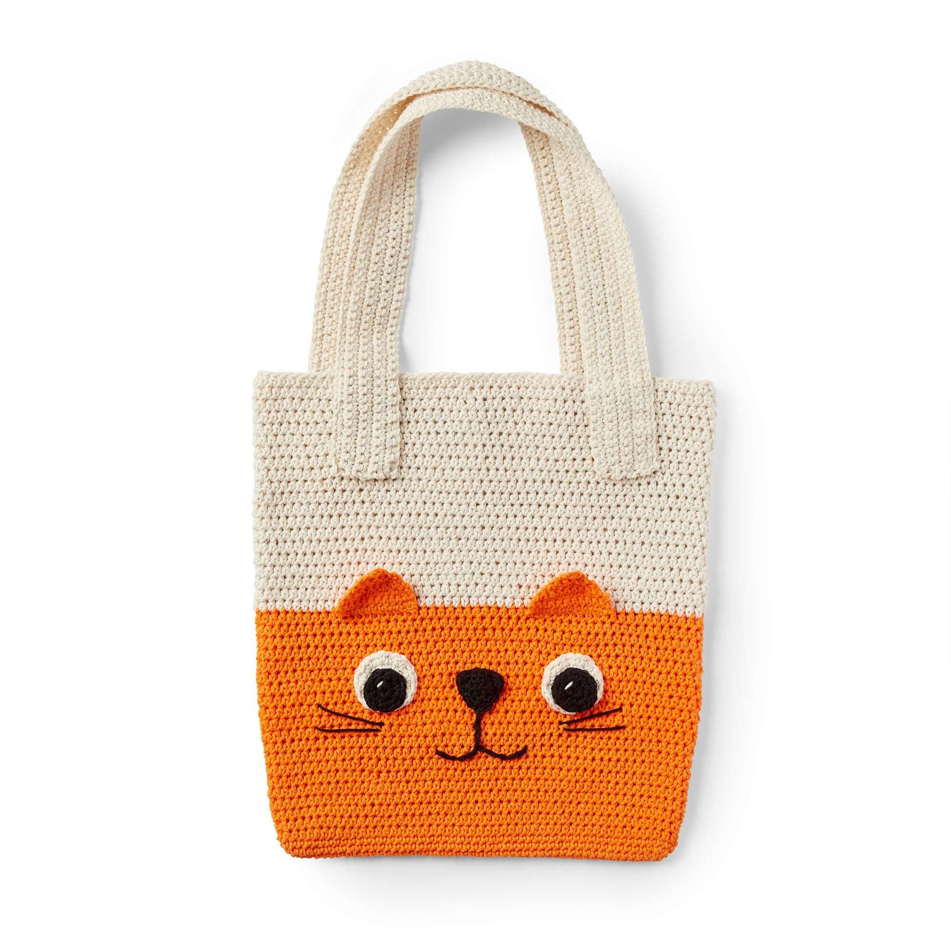 Free Peaches & Crème Cat In The Bag Crochet Tote Pattern