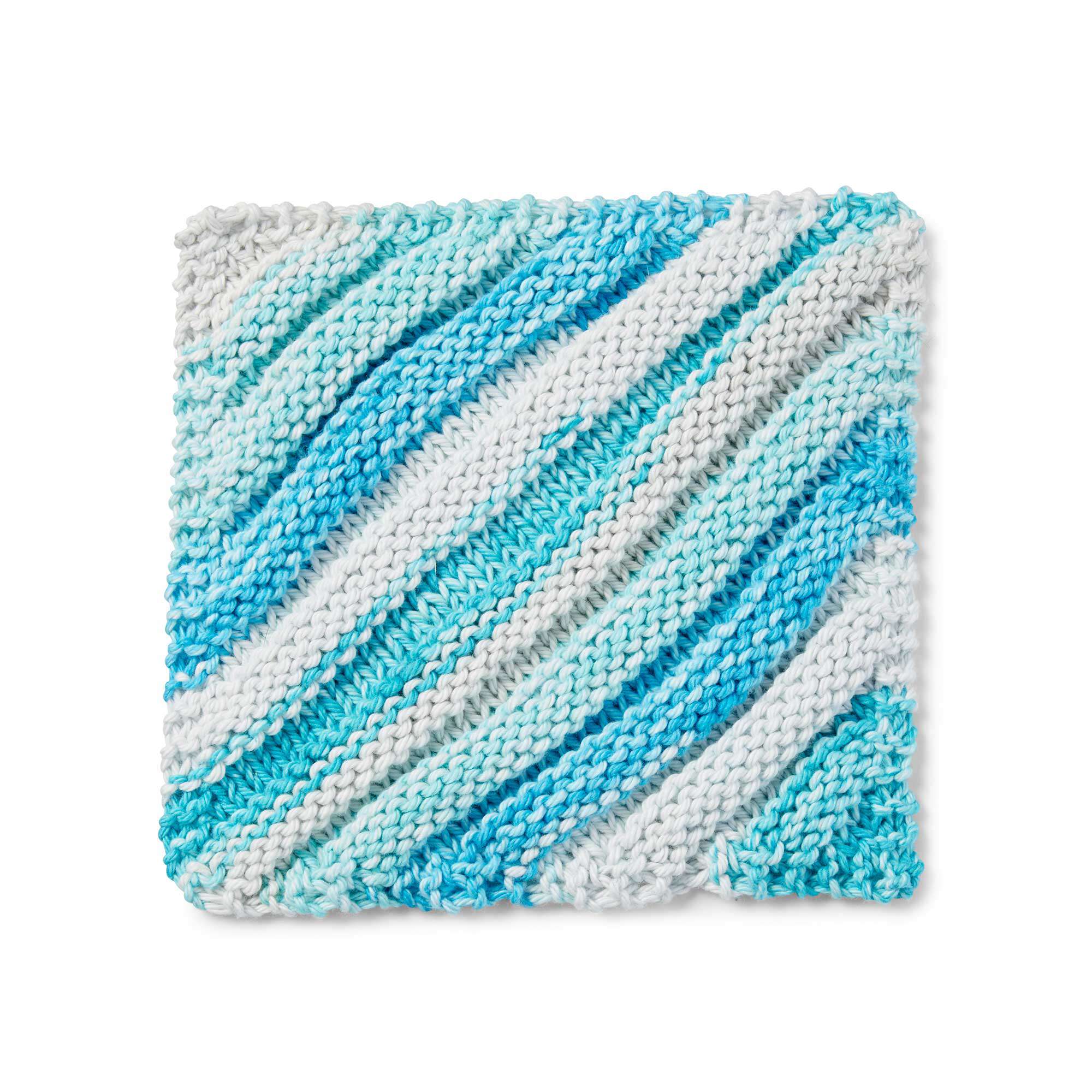 Free Easy Peaches & Crème Ridgey Dishcloth Knitting Pattern 