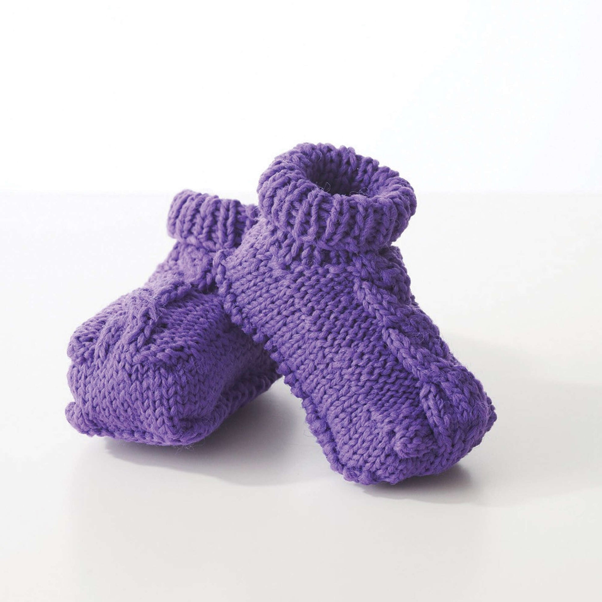 Free Phentex Kids Slippers Knit Pattern