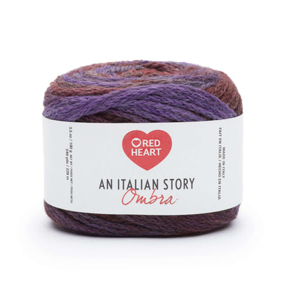 Red Heart An Italian Story Ombra Yarn - Discontinued Shades Viola