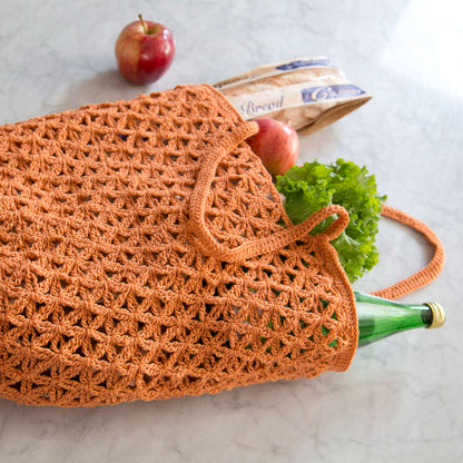 Red Heart Lacy Crochet Market Bag Single Size