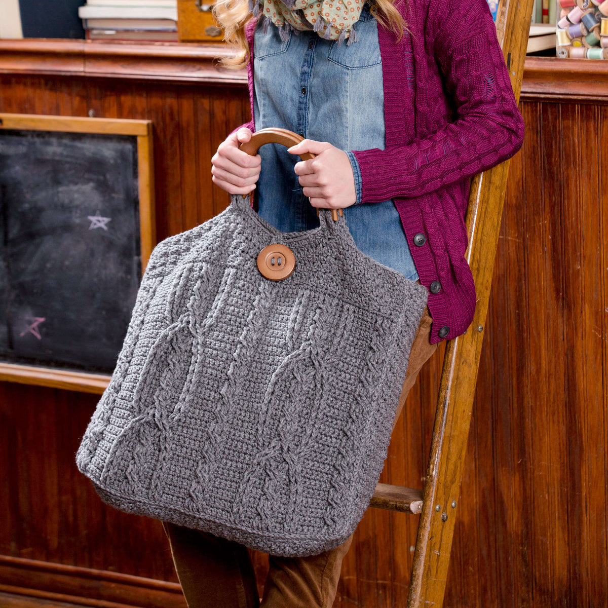 Crochet Bag made in Red Heart Super Saver Yarn
