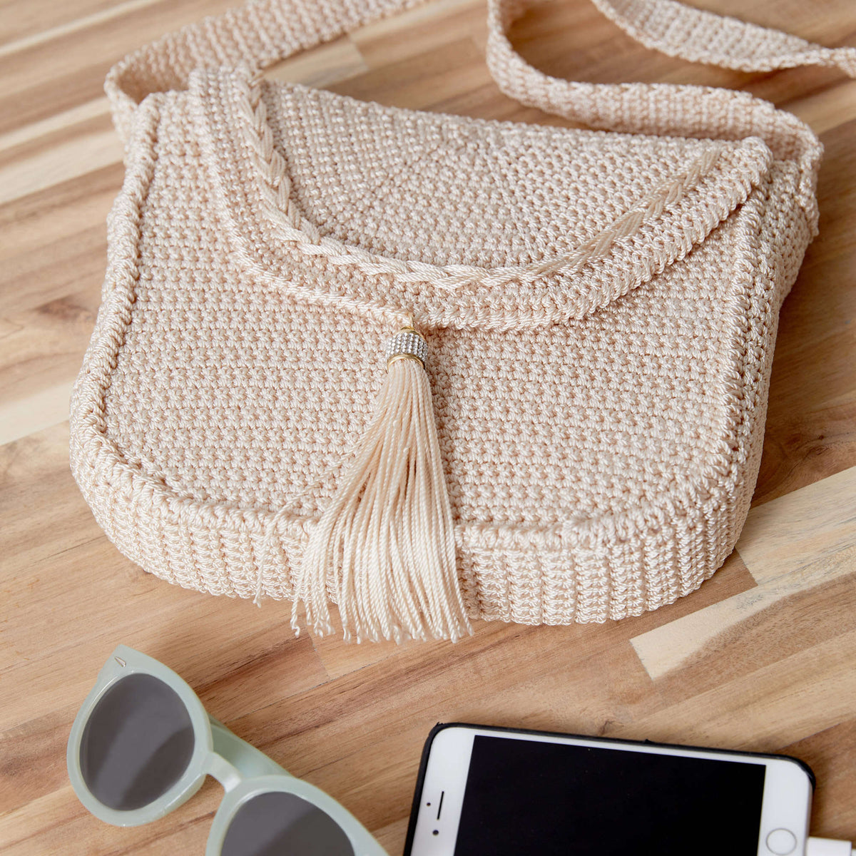 Crochet Bag made in Red Heart Nylon Crochet Thread Yarn