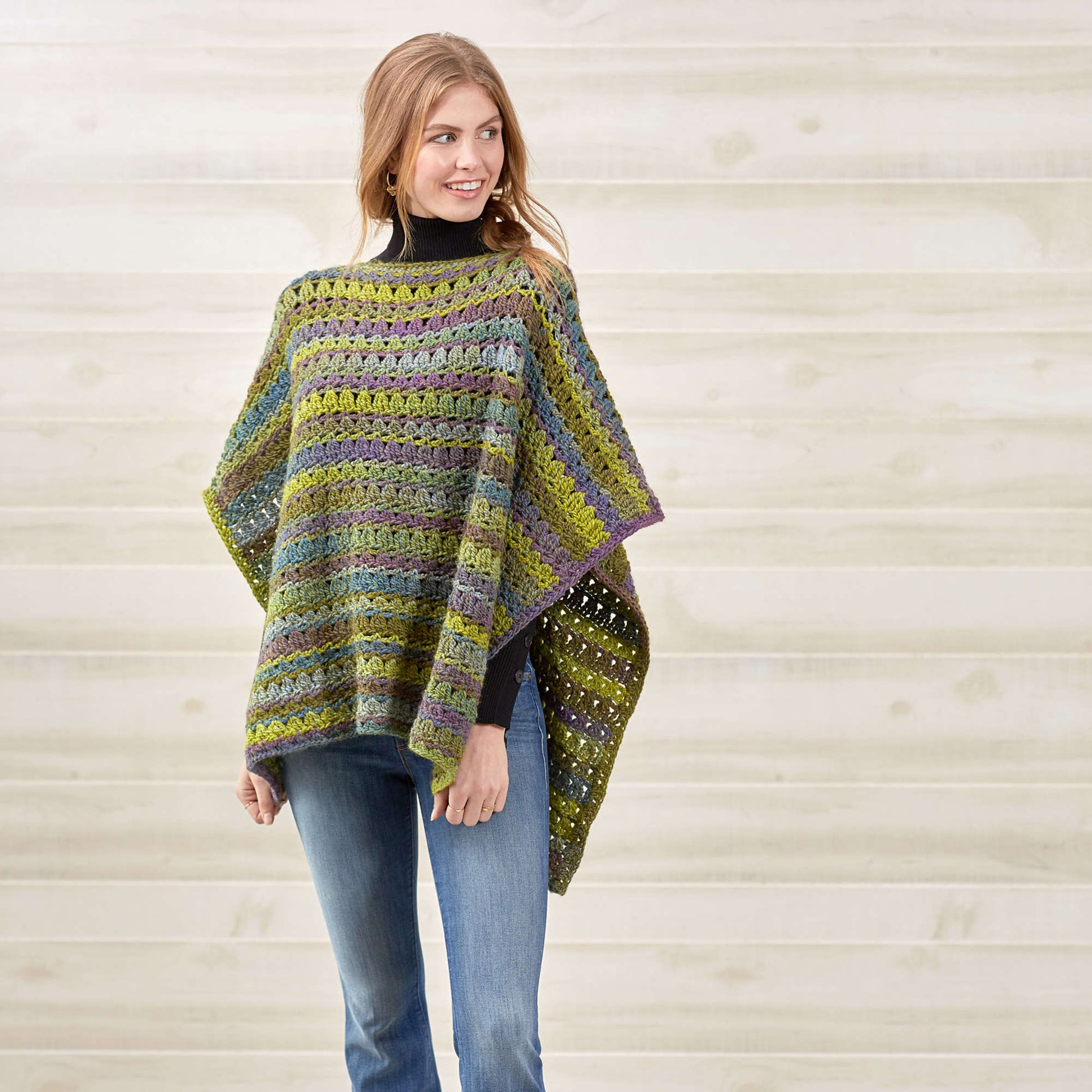 Free Red Heart Perfect Poncho Crochet Pattern