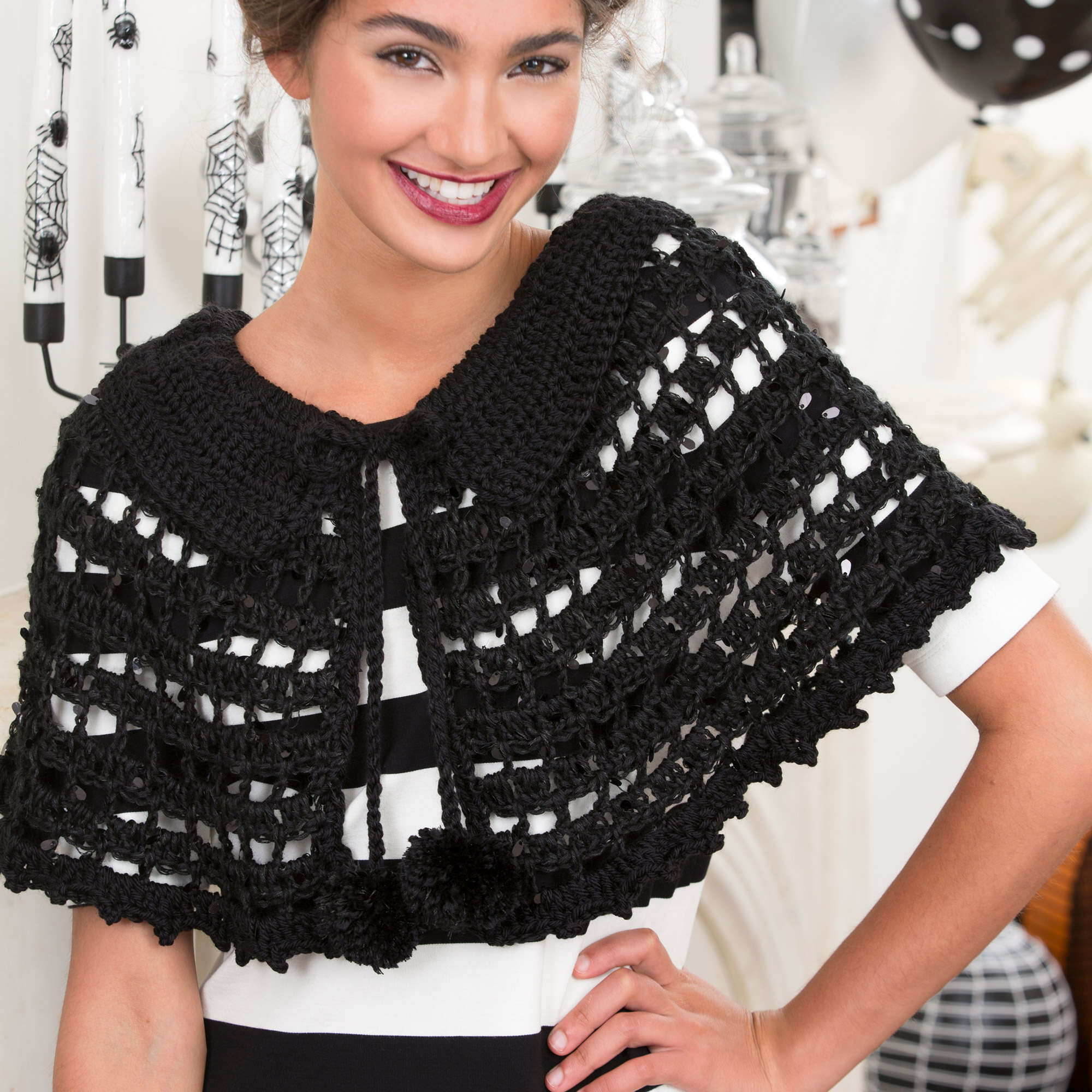 5+ Crochet Cape Pattern Free Easy Red Heart Mystical Cape Crochet Pattern | Yarnspirations