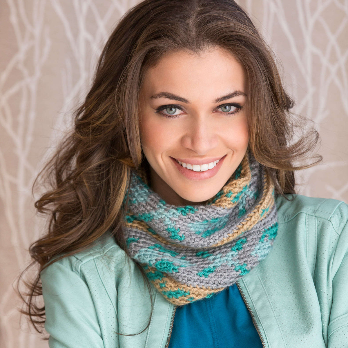 Crochet Cowl made in Red Heart Soft Yarn