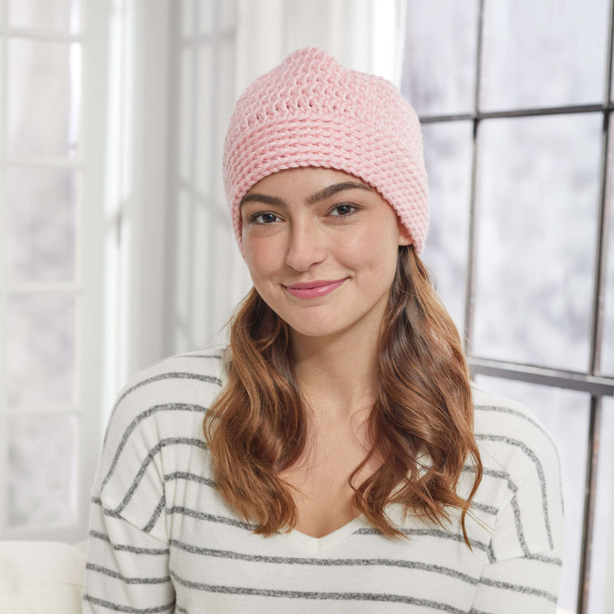 Crochet Hat made in Red Heart Soft Essentials Yarn