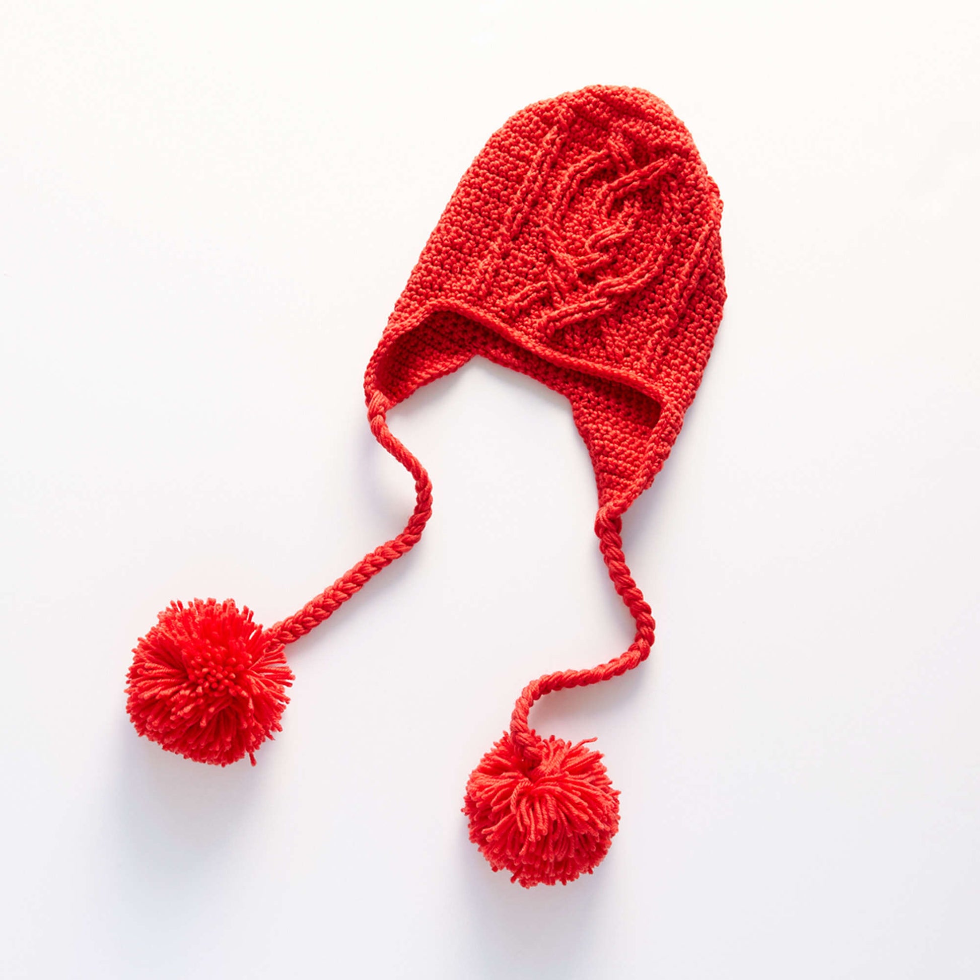 Free Red Heart Entwined Chic Cable Hat Crochet Pattern