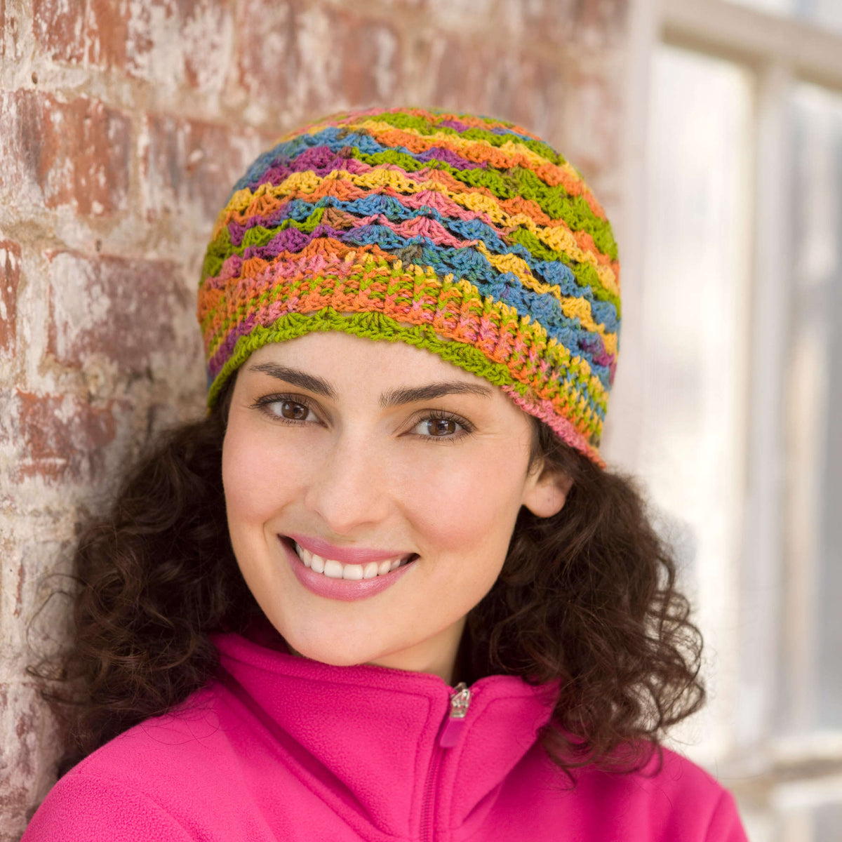 Crochet Hat made in Red Heart Heart & Sole Yarn