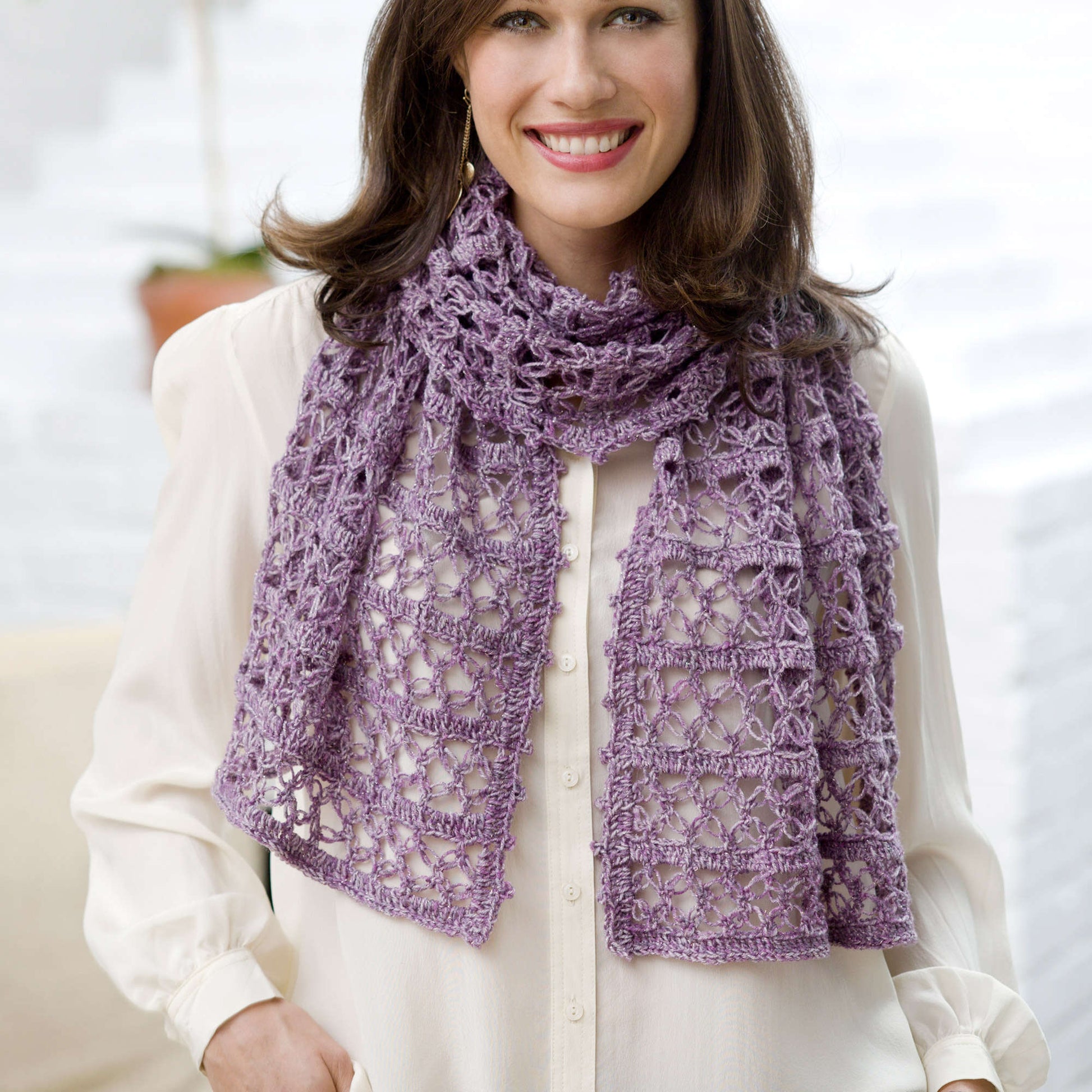Free Red Heart Beatrice Wrap Pattern