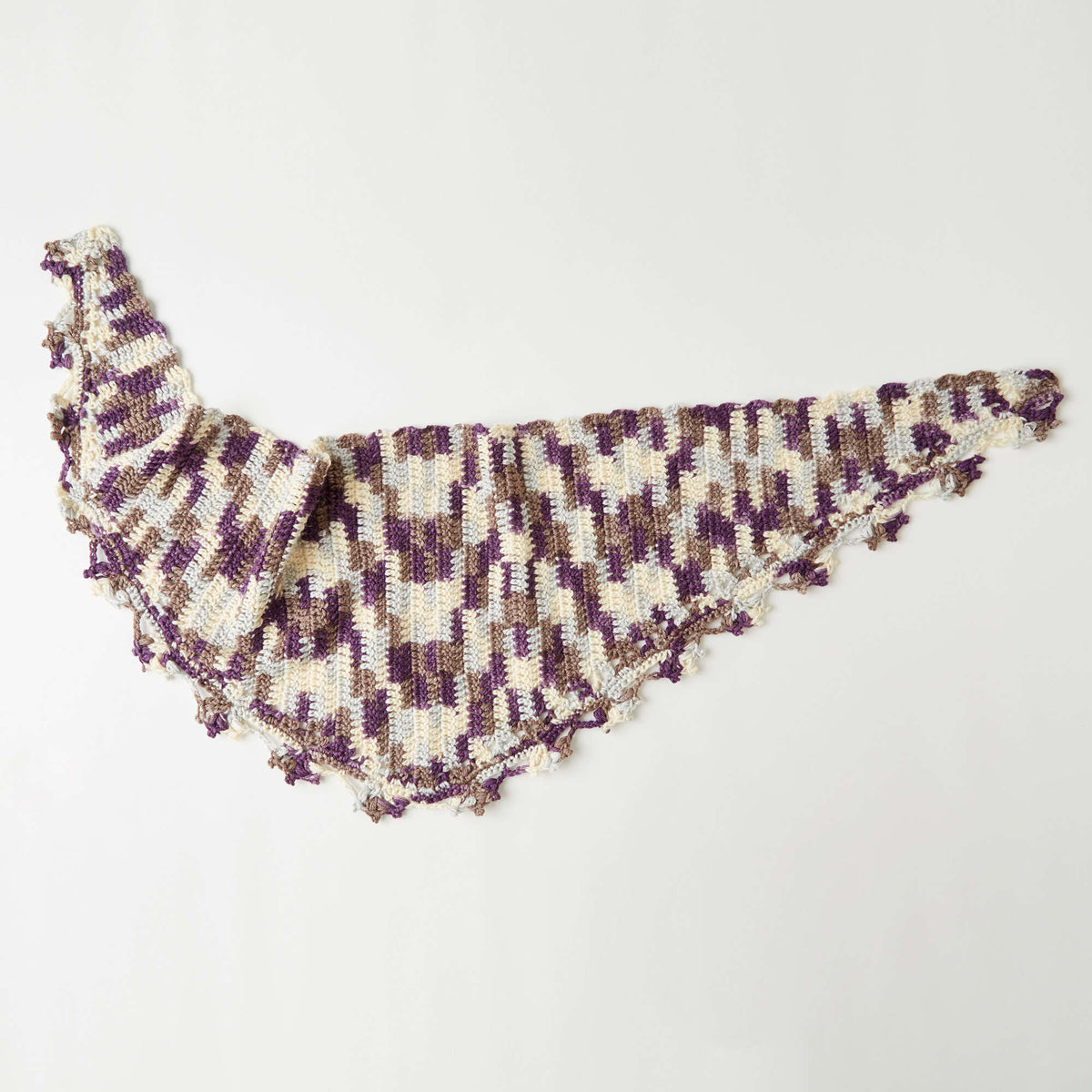 Crochet Shawl made in Red Heart With Love Yarn