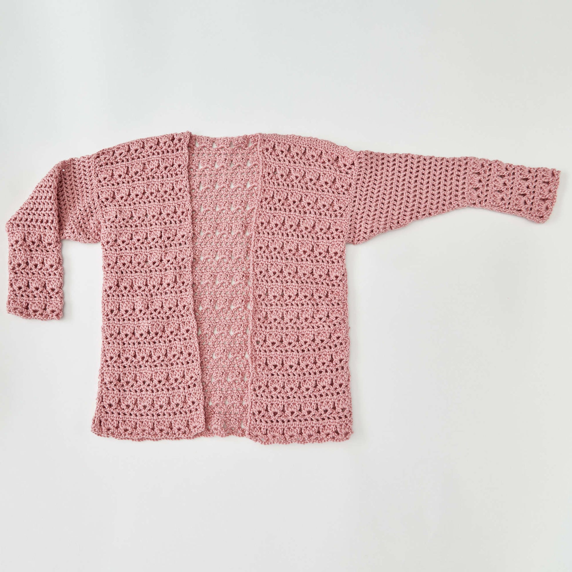 Free Red Heart Open Front Comfy Crochet Cardigan Pattern