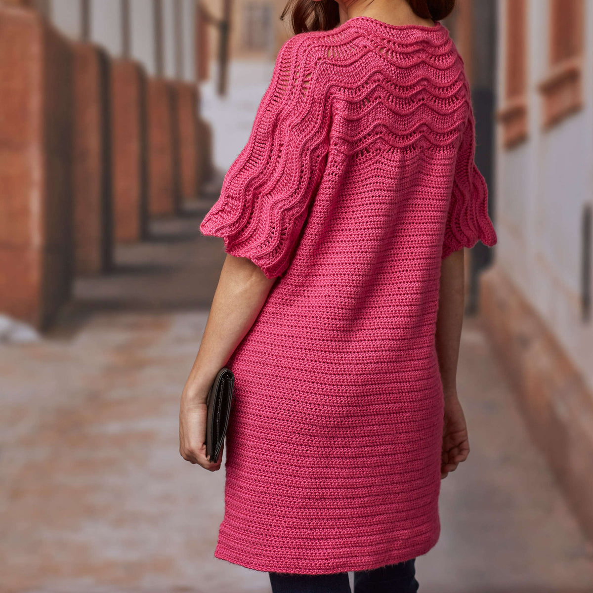 Crochet Sweater made in Red Heart Fashion Soft Yarn