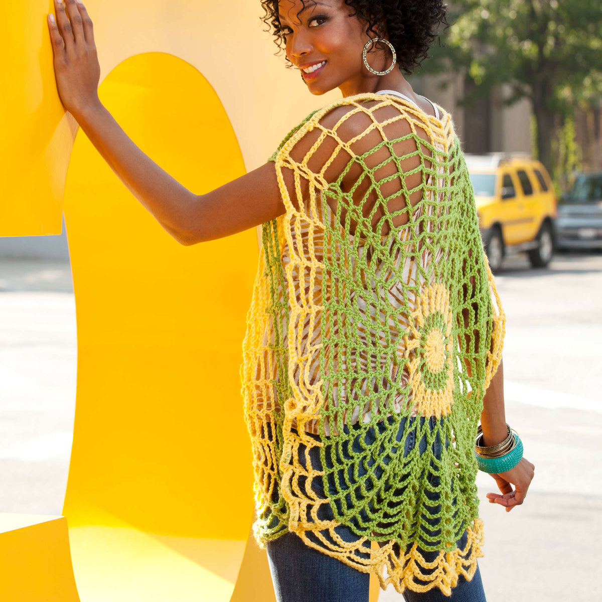 Crochet Tunic made in Red Heart Bamboo Ewe Yarn