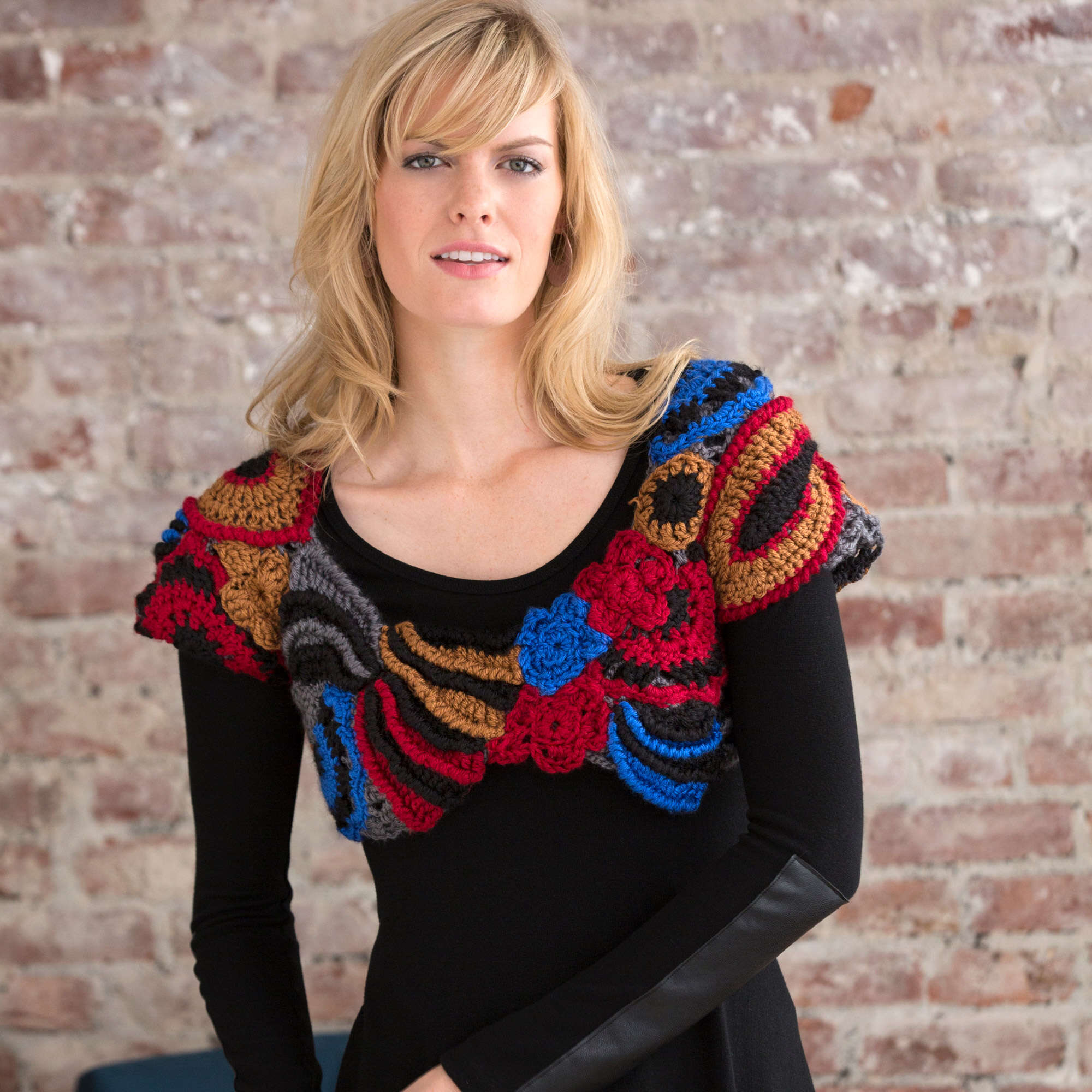 Free Red Heart Freeform Cropped Topper Crochet Pattern