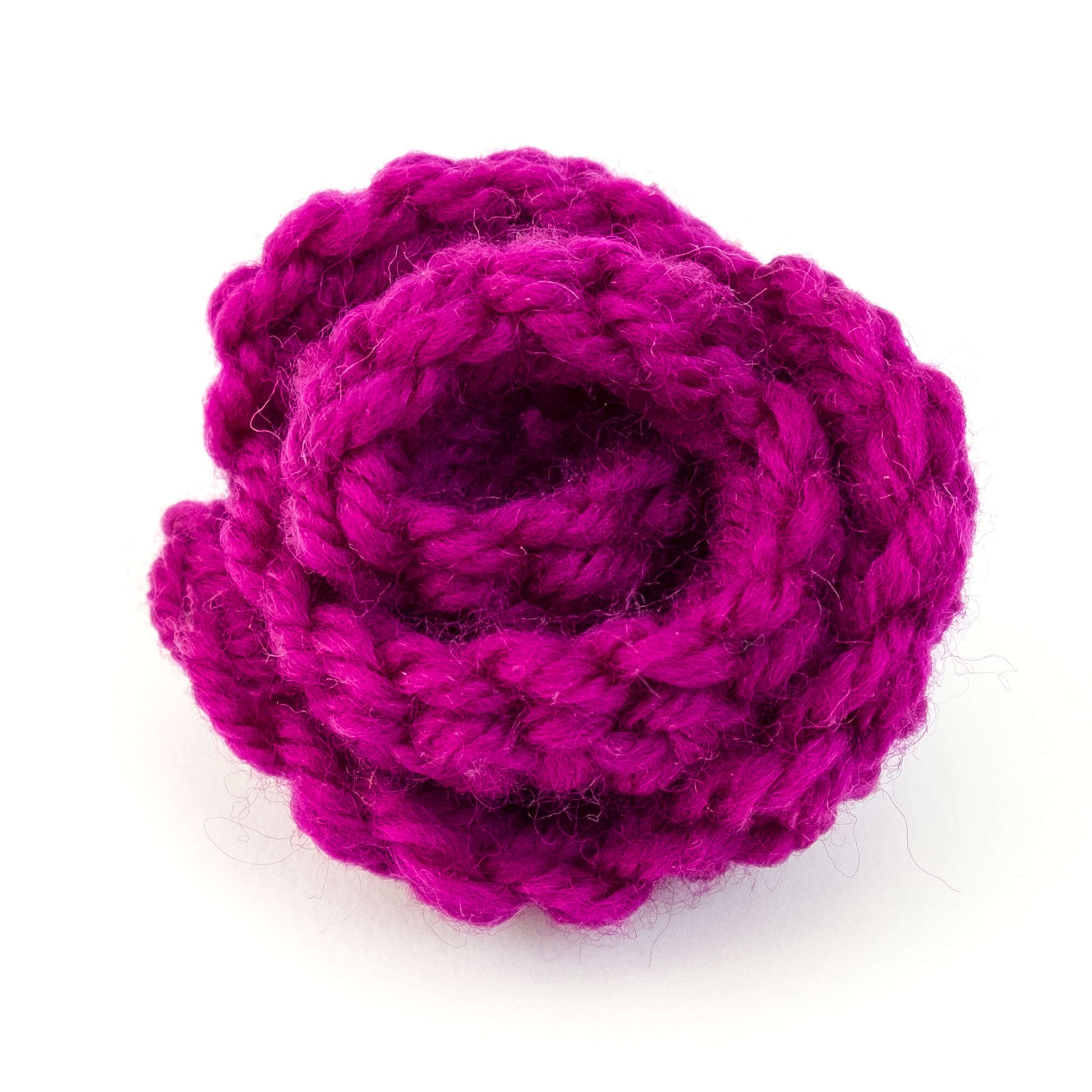 Free Red Heart Crochet Rose Appliqué Pattern