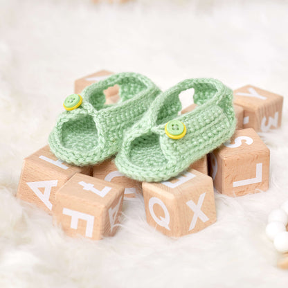 Red Heart Unisex Sandals For Baby Crochet Red Heart Unisex Sandals For Baby Crochet