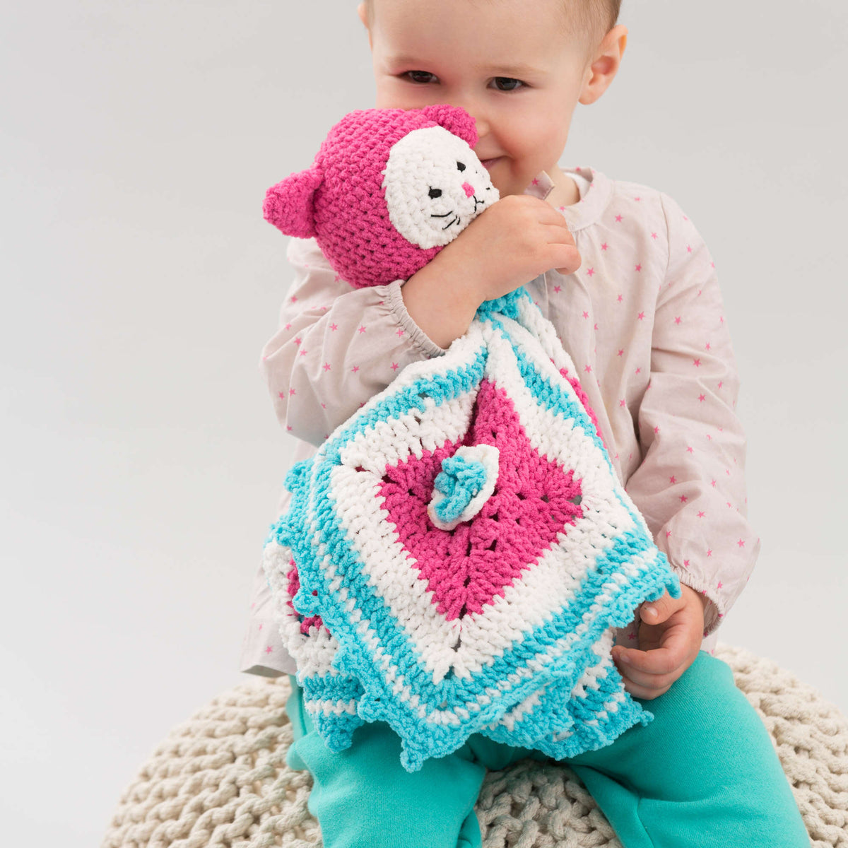 Crochet Blanket made in Red Heart Cutie Pie Yarn