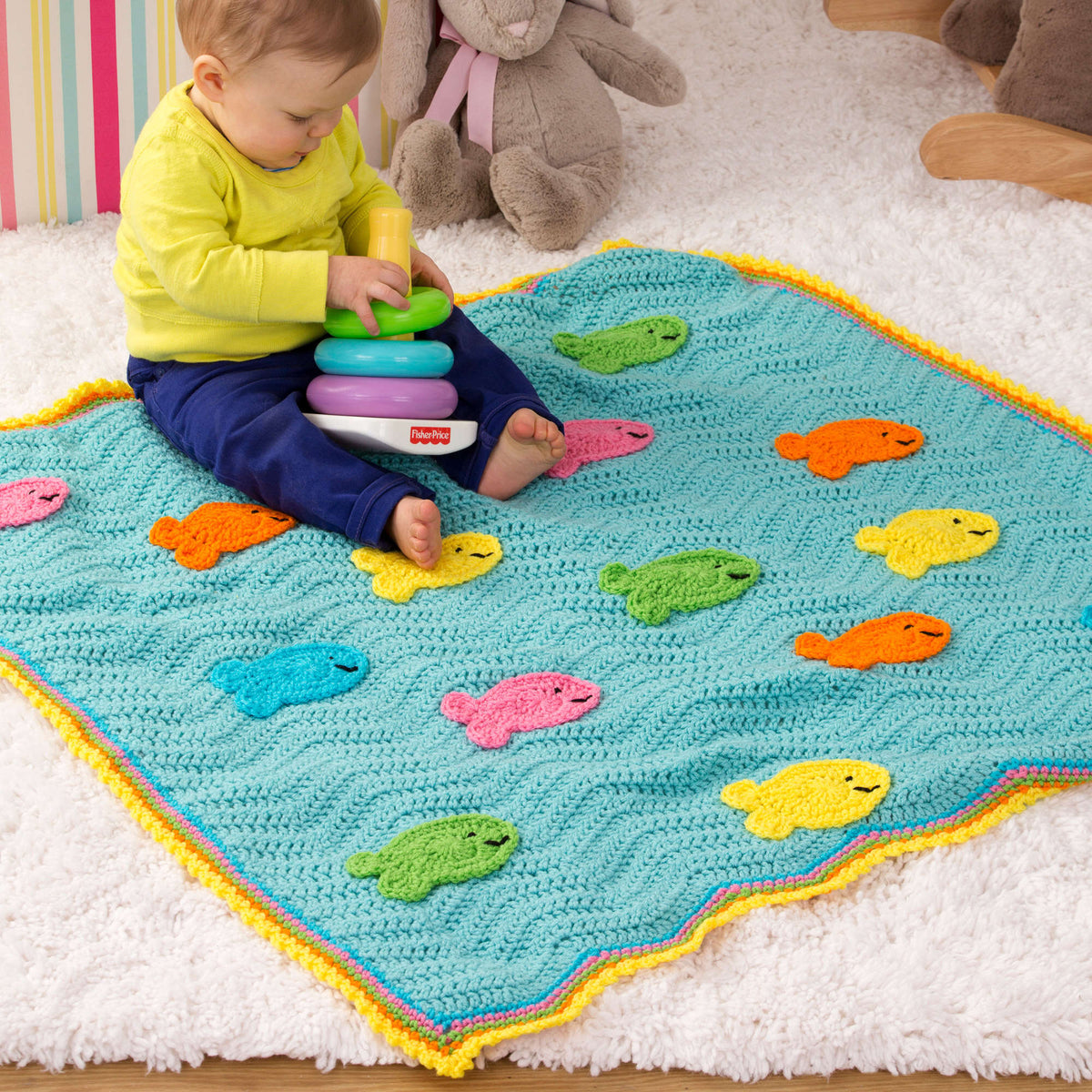 Crochet Blanket made in Red Heart Super Saver Yarn