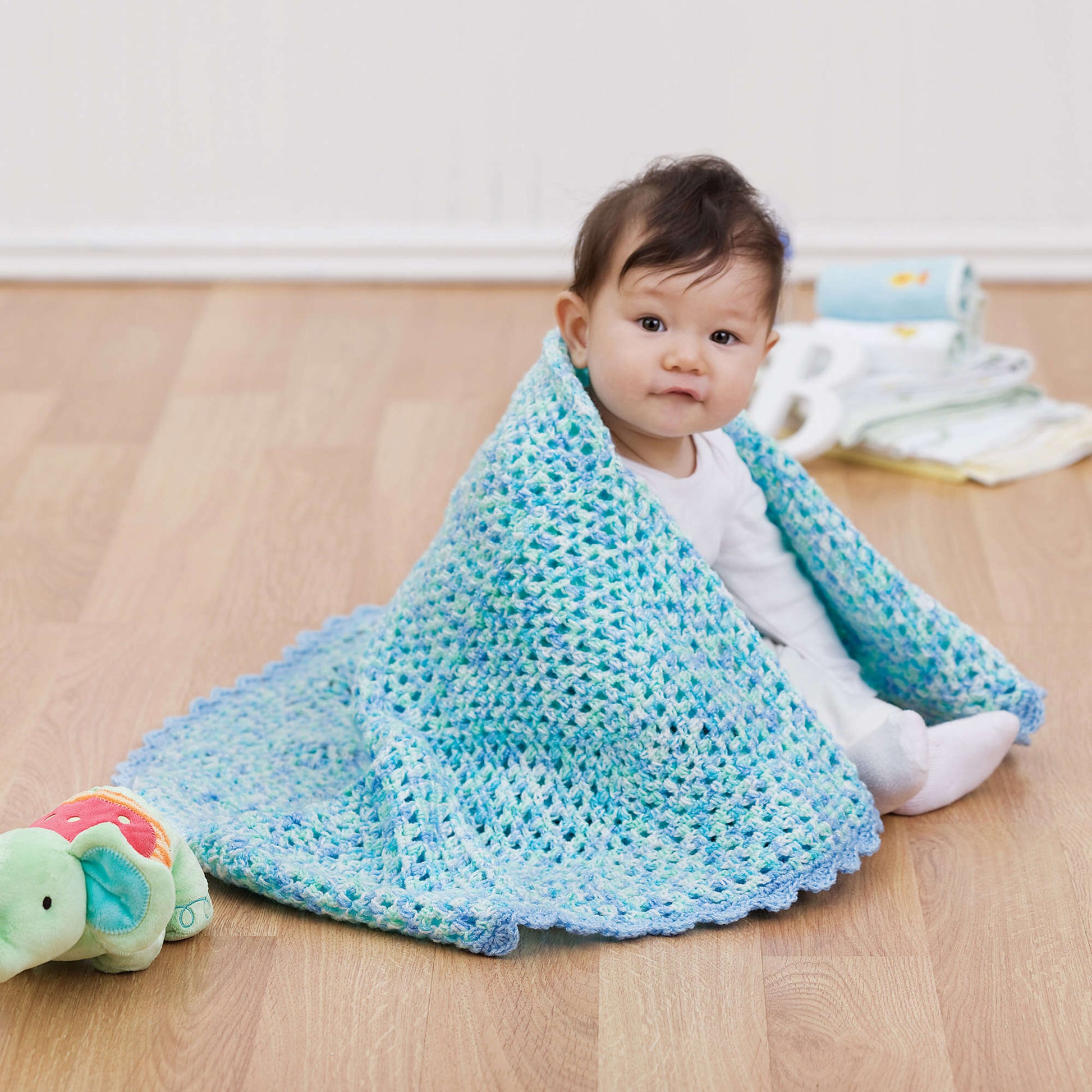 Free Red Heart Baby Lullaby Afghan Crochet Pattern