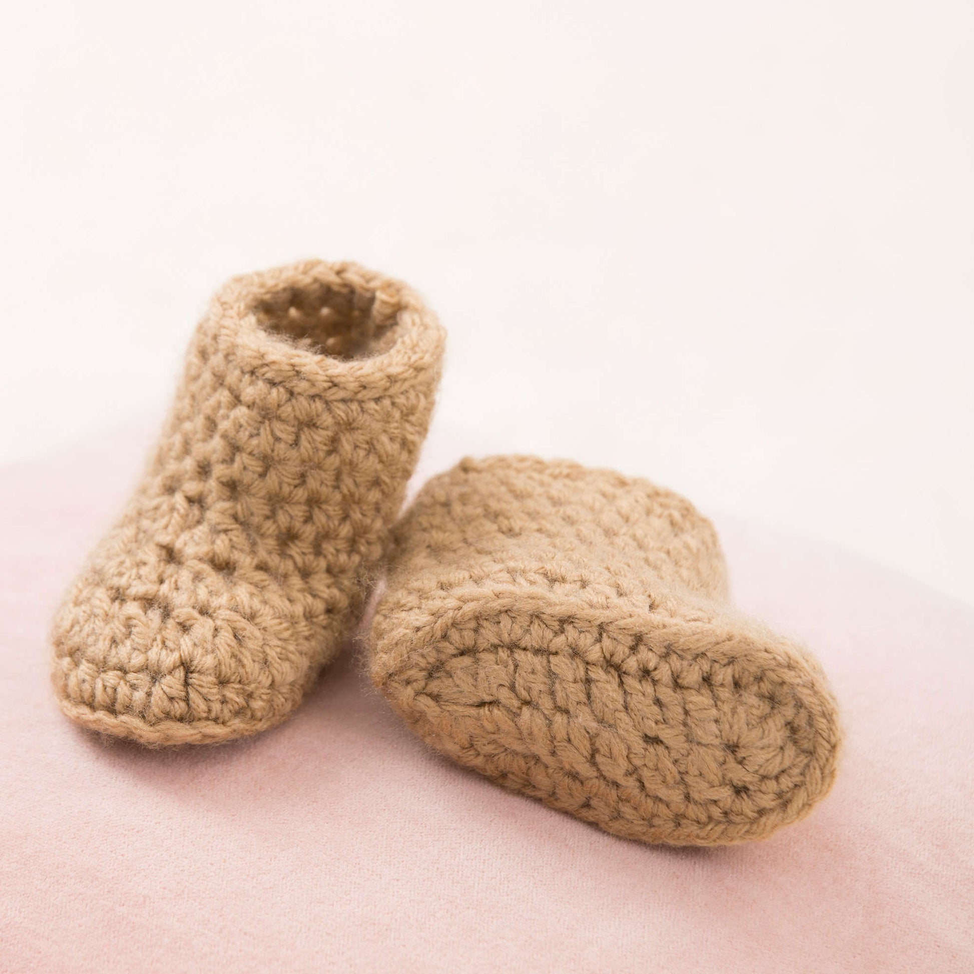 Free Red Heart Warm Baby Boots Crochet Pattern