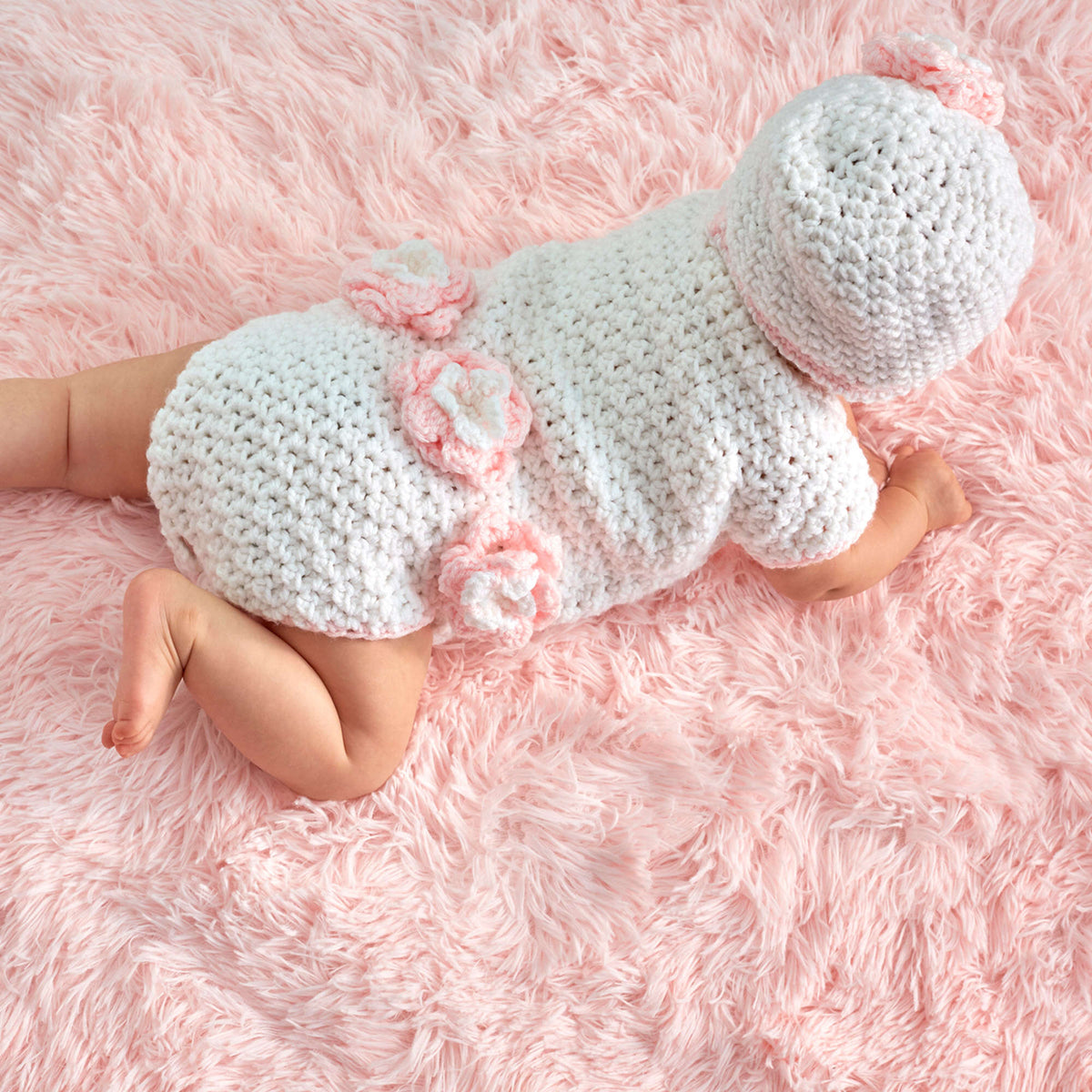 Crochet Hat made in Red Heart Baby Hugs Light Yarn