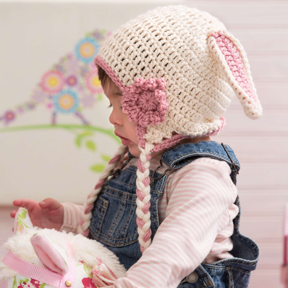 Crochet Hat made in Red Heart Soft Yarn