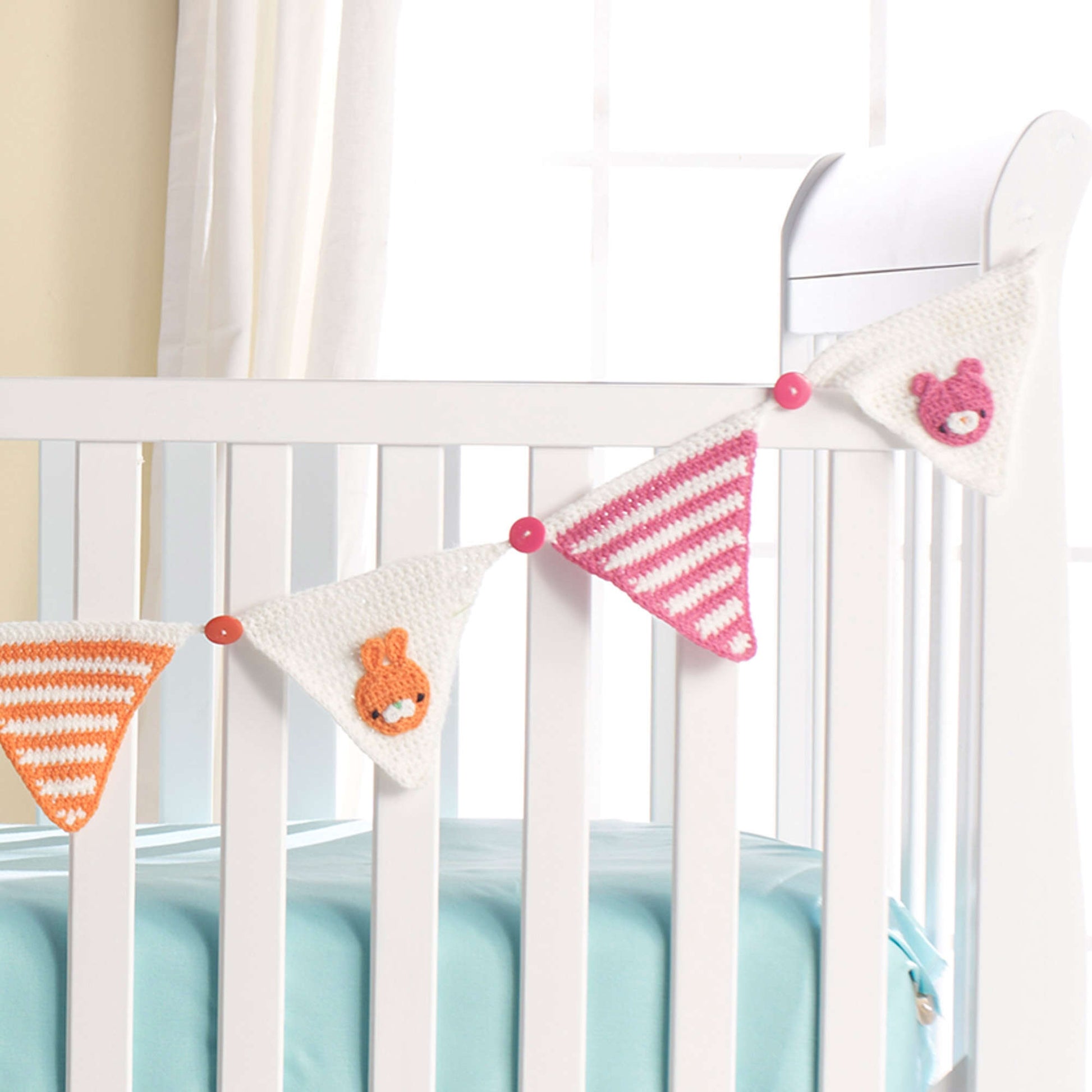 Free Red Heart Baby's Place Banner Crochet Pattern