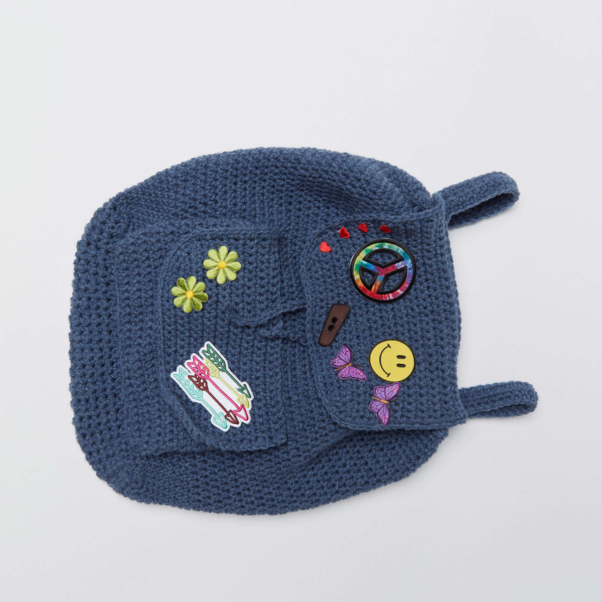 Crochet Backpack made in Red Heart Comfort Yarn