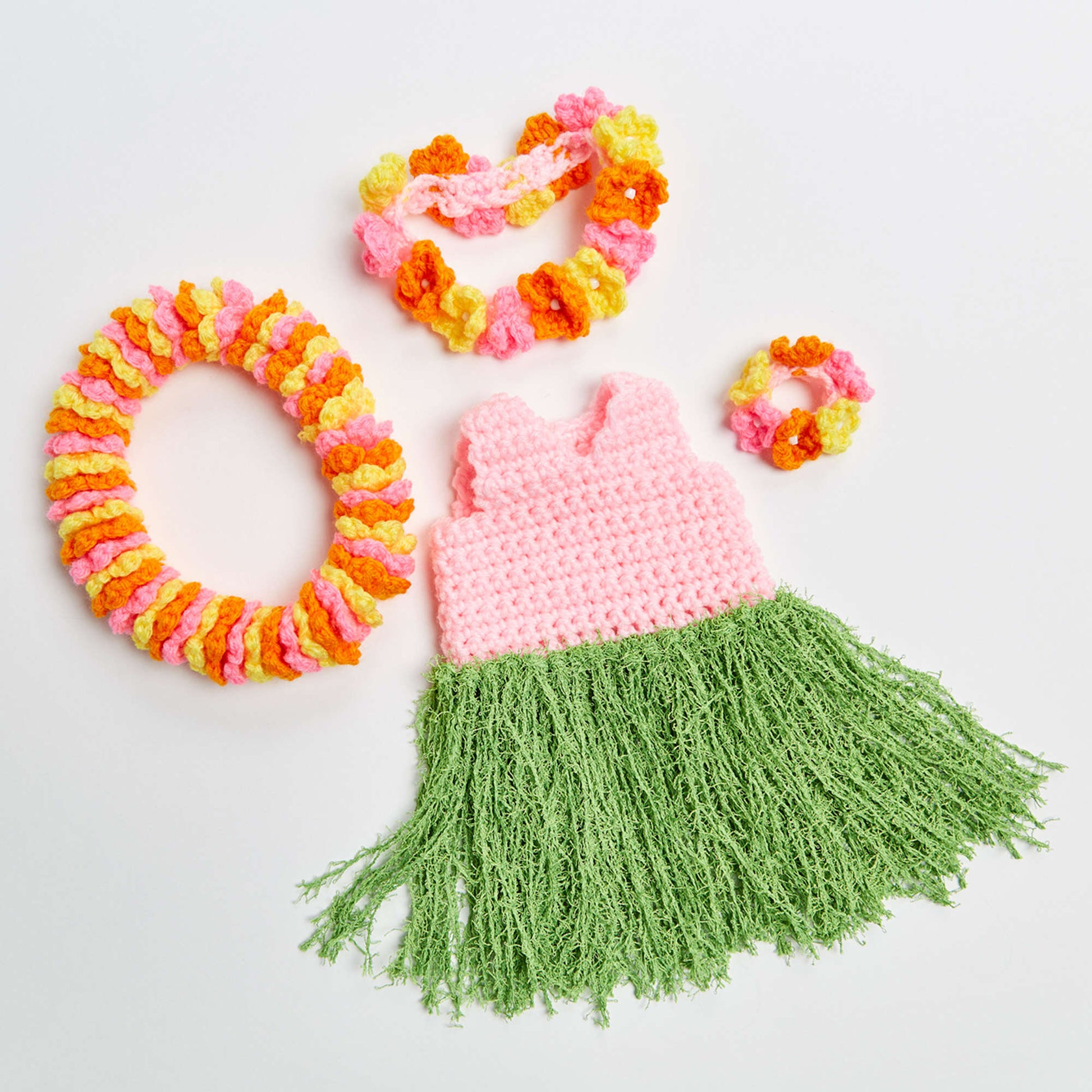 Free Red Heart Aloha Hula Doll Crochet Pattern