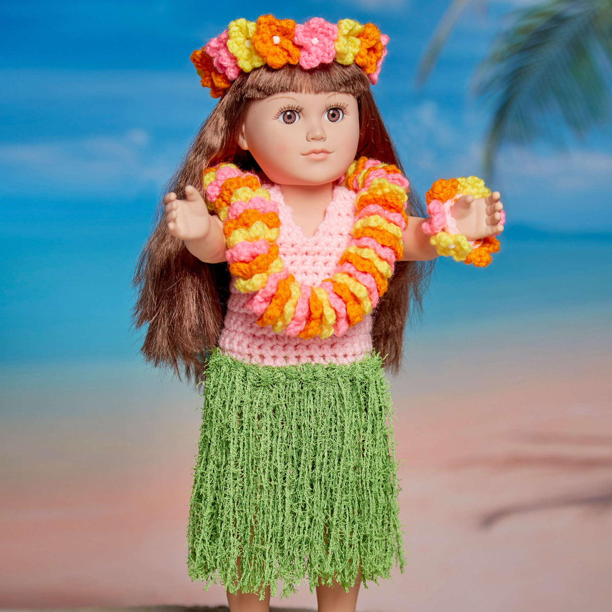 Crochet Doll made in Red Heart Super Saver Yarn