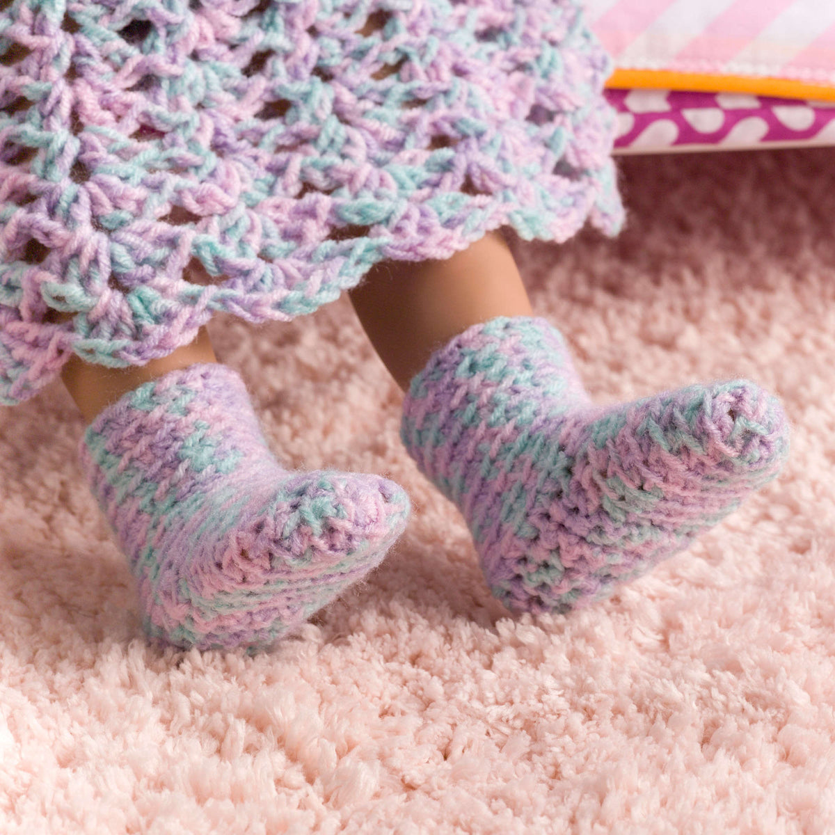 Crochet Toy made in Red Heart Anne Geddes Baby Yarn