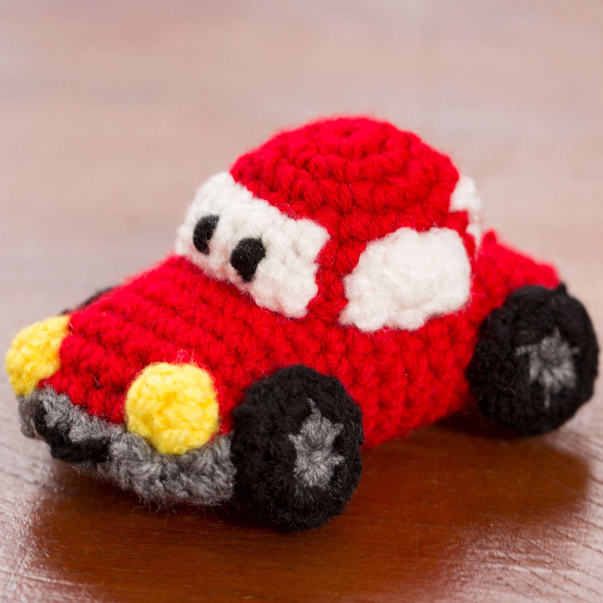 Free Red Heart Happy Little Car, Plane, & Truck Crochet Pattern